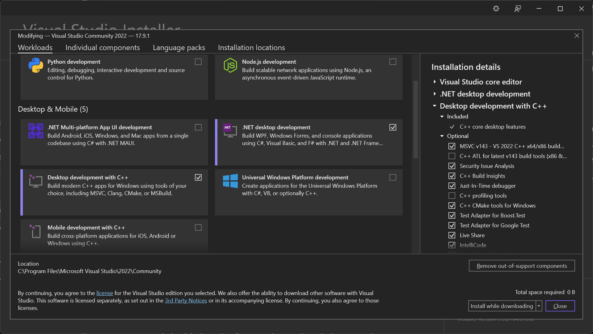 Visual Studio Installer